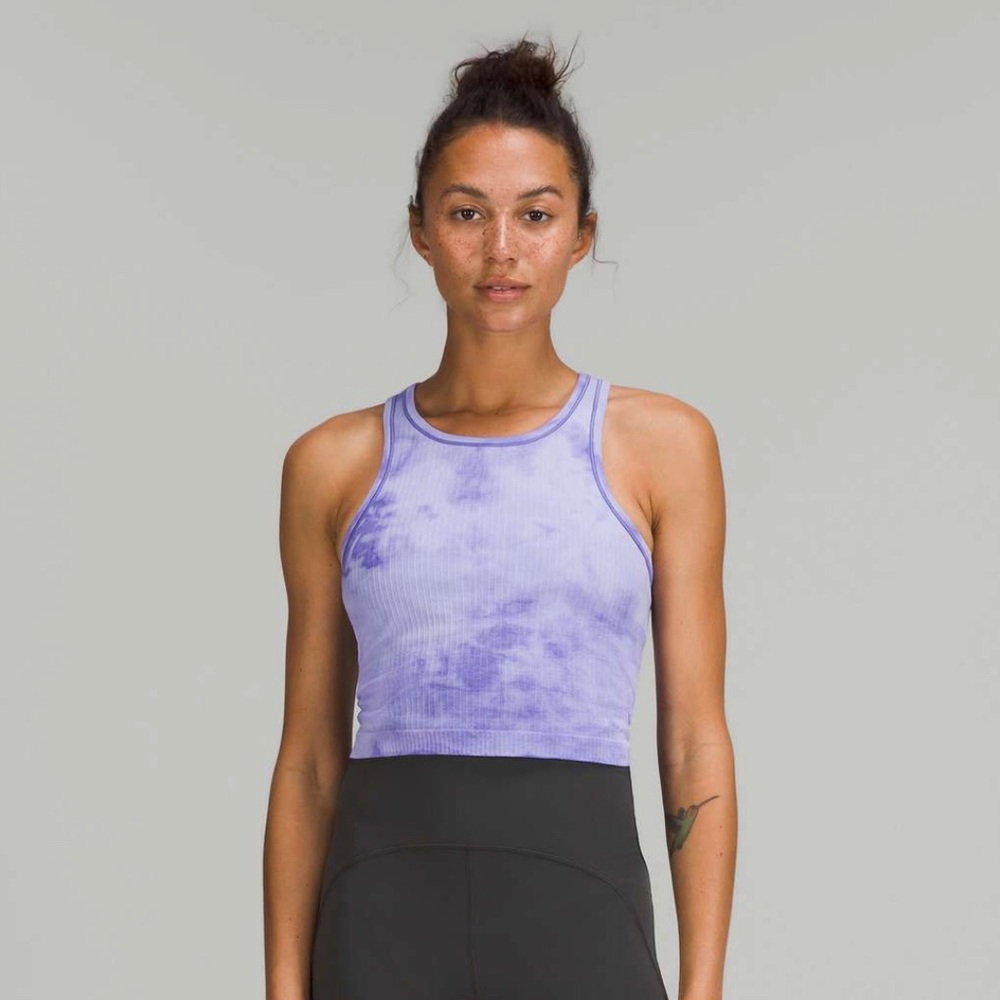 Lululemon Ebb to Street Cropped Racerback Tank Top